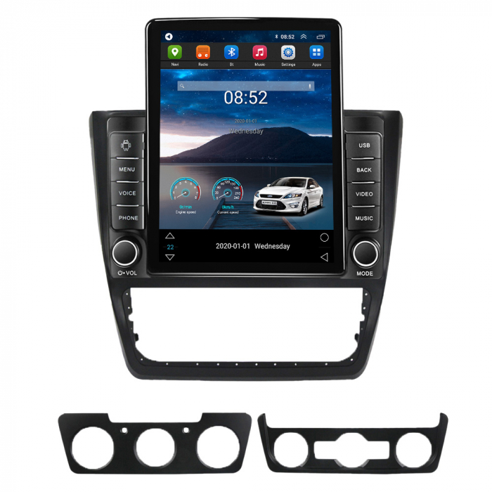 Navigatie dedicata Skoda Yeti 5L 2009-2014,Tesla Style, ANDROID 13,Carplay&Android Auto, 10 inch , 8+128GB, Internet, Aplicatii, Waze, GPS [4]