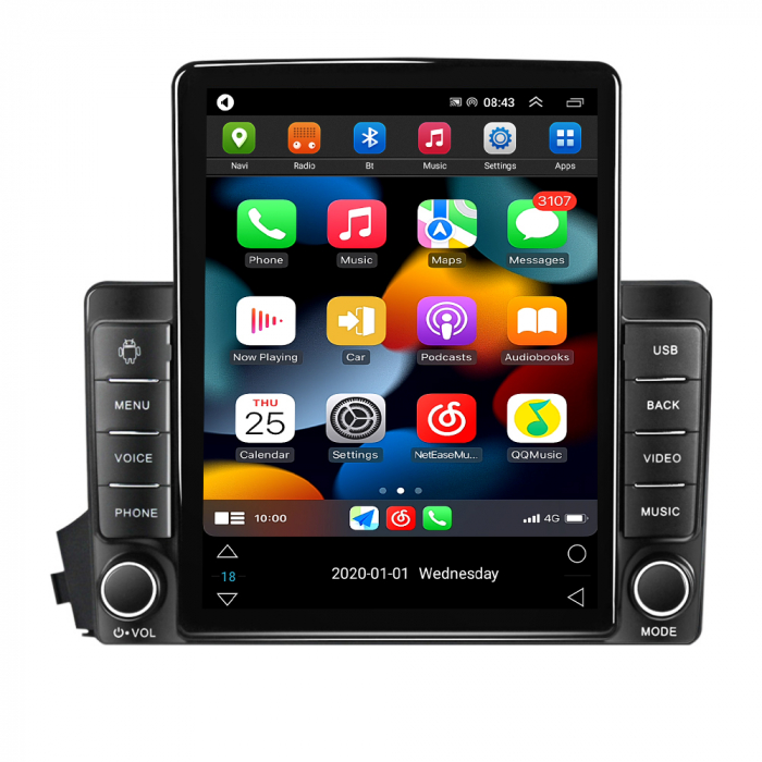 Navigatie dedicata SsangYong Kyron 2005-2011,Tesla Style, ANDROID 13,Carplay&Android Auto, 10 inch , 8+128GB, Internet, Aplicatii, Waze, GPS [2]