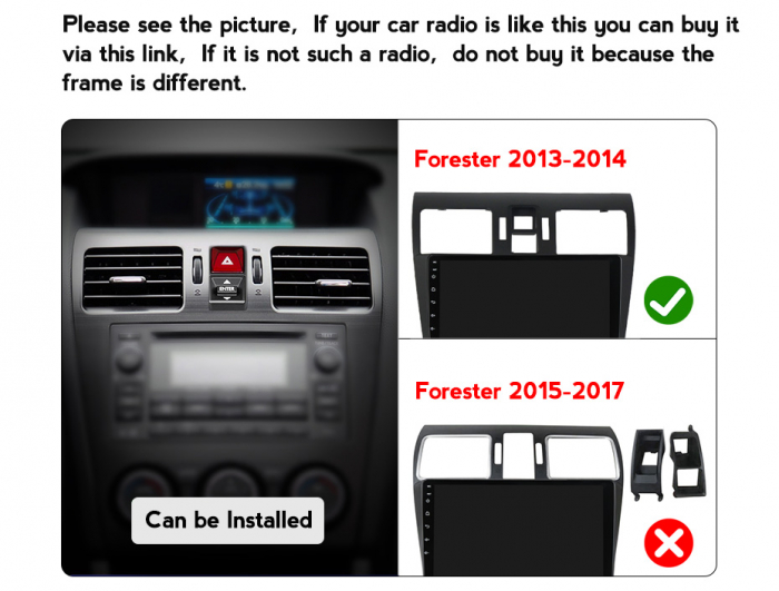 Navigatie dedicata Subaru Forester 2013-2015,Tesla Style, ANDROID 13,Carplay&Android Auto, 10 inch , 8+128GB, Internet, Aplicatii, Waze, GPS [3]