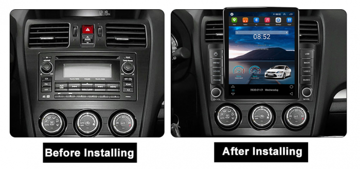 Navigatie dedicata Subaru Forester 2013-2015,Tesla Style, ANDROID 13,Carplay&Android Auto, 10 inch , 8+128GB, Internet, Aplicatii, Waze, GPS [5]