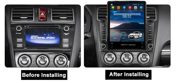 Navigatie dedicata Subaru Forester 2015-2017,Tesla Style, ANDROID 13,Carplay&Android Auto, 10 inch , 8+128GB, Internet, Aplicatii, Waze, GPS [4]