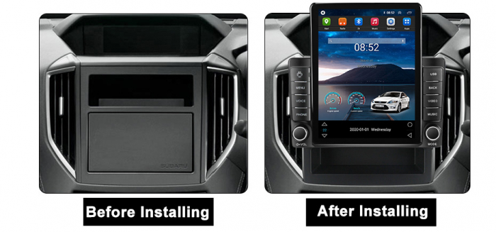 Navigatie dedicata Subaru Forester 2017-2020,Tesla Style, ANDROID 13,Carplay&Android Auto, 10 inch , 8+128GB, Internet, Aplicatii, Waze, GPS [3]