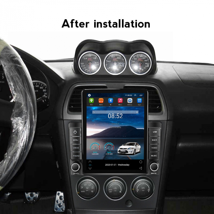 Navigatie dedicata Subaru Impreza 2002-2007,Tesla Style, ANDROID 13,Carplay&Android Auto, 10 inch , 8+128GB, Internet, Aplicatii, Waze, GPS [4]