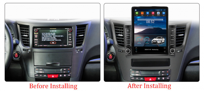 Navigatie dedicata Subaru Legacy Outback 2009-2014,Tesla Style, ANDROID 13,Carplay&Android Auto, 10 inch , 8+128GB, Internet, Aplicatii, Waze, GPS [3]