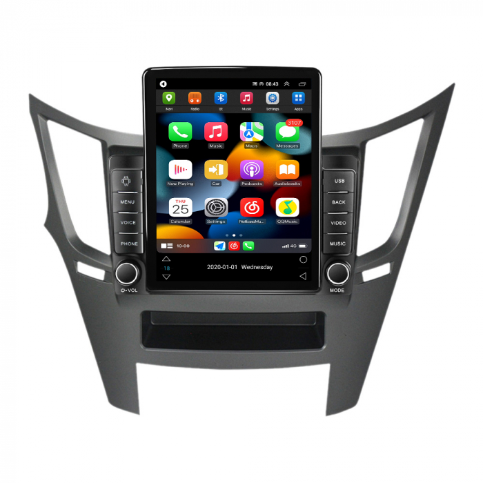 Navigatie dedicata Subaru Legacy Outback 2009-2014,Tesla Style, ANDROID 13,Carplay&Android Auto, 10 inch , 8+128GB, Internet, Aplicatii, Waze, GPS [2]