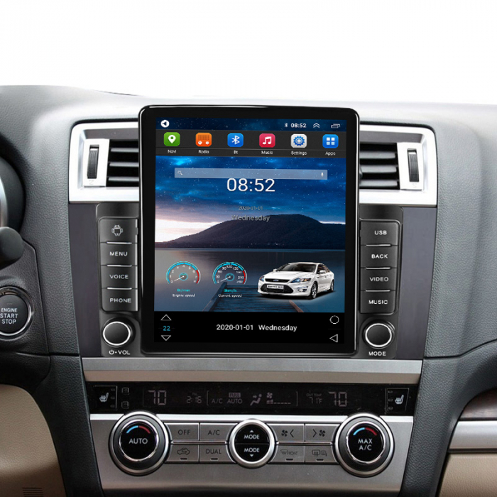 Navigatie dedicata Subaru Legacy Outback 2015-2018,Tesla Style, ANDROID 13,Carplay&Android Auto, 10 inch , 8+128GB, Internet, Aplicatii, Waze, GPS [4]