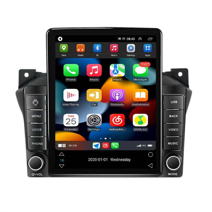 Navigatie dedicata Suzuki Alto 2009-2016,Tesla Style, ANDROID 13,Carplay&Android Auto, 10 inch , 8+128GB, Internet, Aplicatii, Waze, GPS [2]