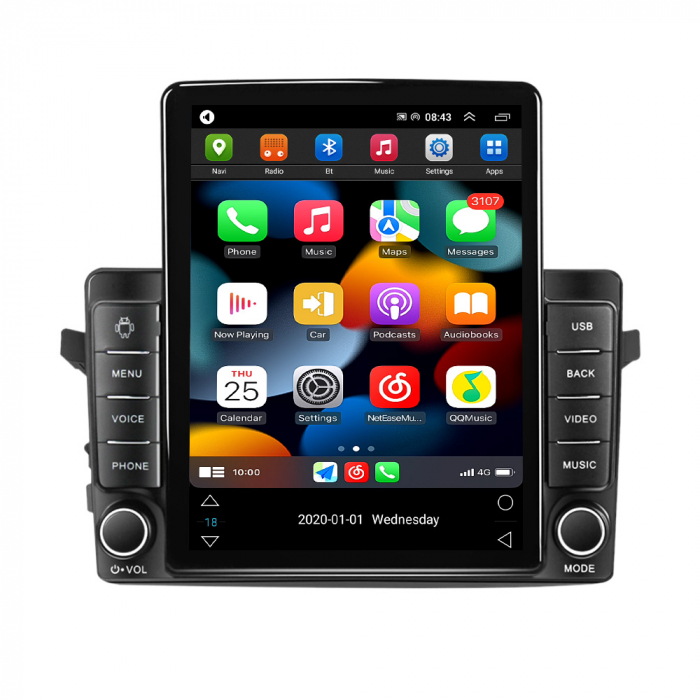 Navigatie dedicata Suzuki Celerio 2014,Tesla Style, ANDROID 13,Carplay&Android Auto, 10 inch , 8+128GB, Internet, Aplicatii, Waze, GPS [2]