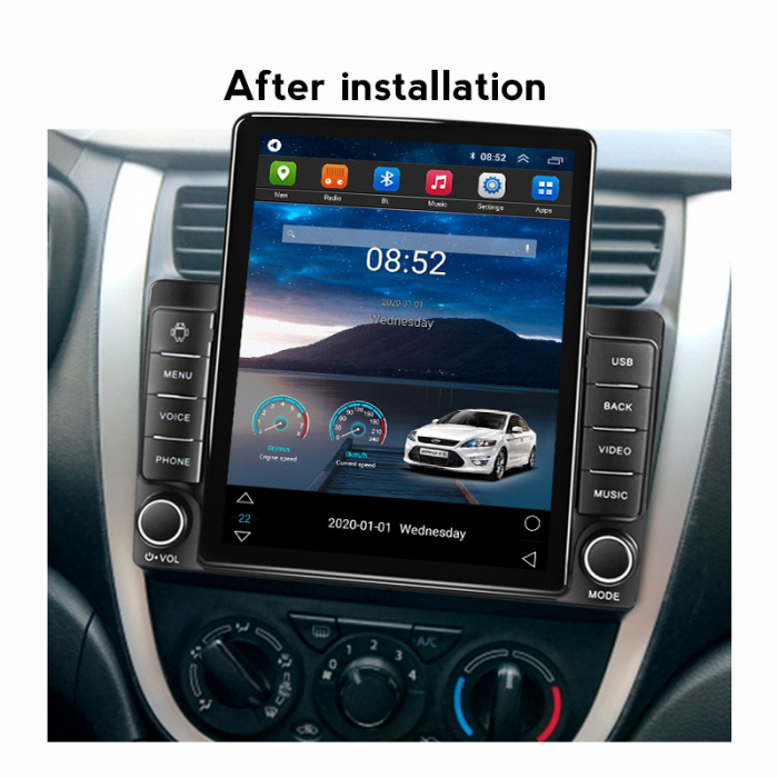 Navigatie dedicata Suzuki Celerio 2015-2018,Tesla Style, ANDROID 13,Carplay&Android Auto, 10 inch , 8+128GB, Internet, Aplicatii, Waze, GPS [4]