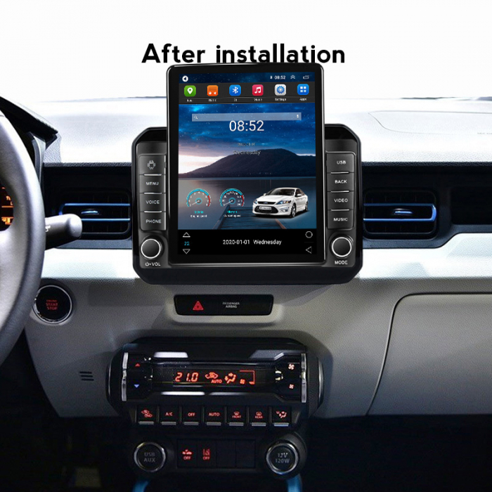 Navigatie dedicata Suzuki Ignis 2016-2020,Tesla Style, ANDROID 13,Carplay&Android Auto, 10 inch , 8+128GB, Internet, Aplicatii, Waze, GPS [4]