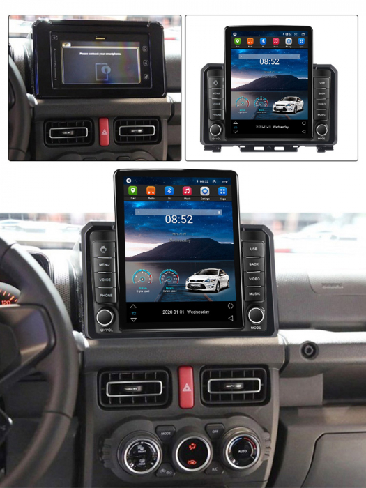 Navigatie dedicata Suzuki Jimny 2018-2020,Tesla Style, ANDROID 13,Carplay&Android Auto, 10 inch , 8+128GB, Internet, Aplicatii, Waze, GPS [4]