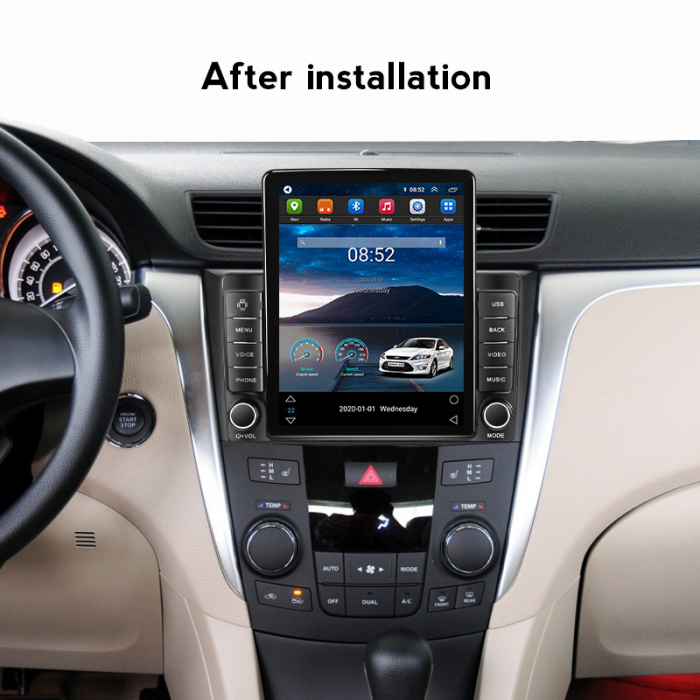 Navigatie dedicata Suzuki Kizashi 2009-2015,Tesla Style, ANDROID 13,Carplay&Android Auto, 10 inch , 8+128GB, Internet, Aplicatii, Waze, GPS [4]