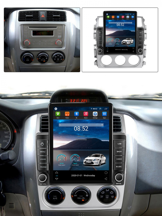 Navigatie dedicata Suzuki Liana 2004-2008,Tesla Style, ANDROID 13,Carplay&Android Auto, 10 inch , 8+128GB, Internet, Aplicatii, Waze, GPS [4]