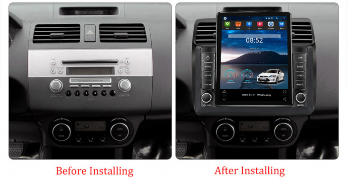 Navigatie dedicata Suzuki Swift 2003-2010,Tesla Style, ANDROID 13,Carplay&Android Auto, 10 inch , 8+128GB, Internet, Aplicatii, Waze, GPS [3]
