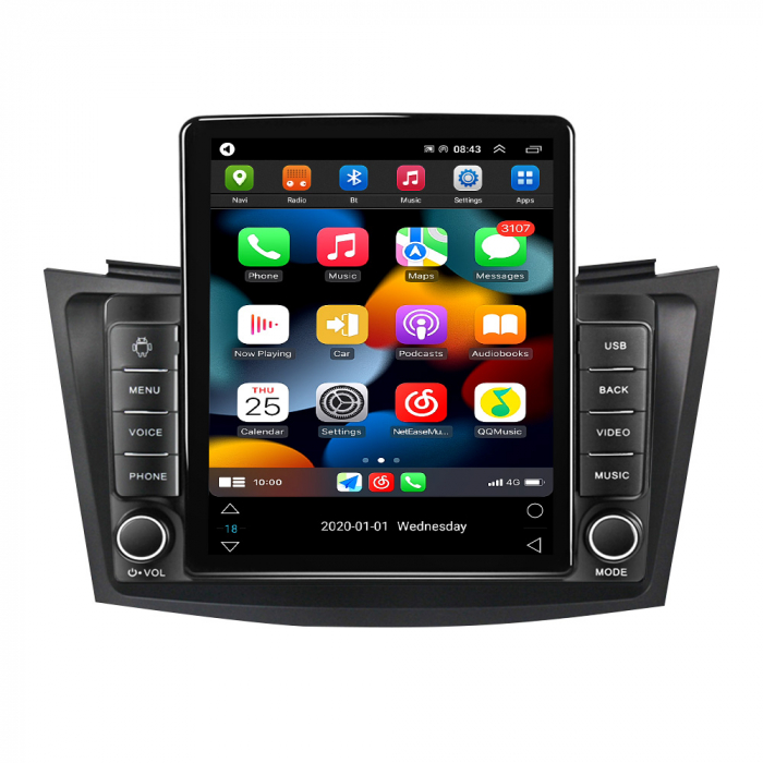 Navigatie dedicata Suzuki Swift 2011-2015,Tesla Style, ANDROID 13,Carplay&Android Auto, 10 inch , 8+128GB, Internet, Aplicatii, Waze, GPS [2]