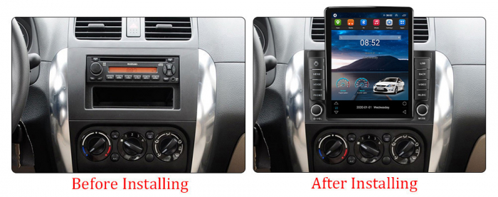 Navigatie dedicata Suzuki SX4 2006-2014,Tesla Style, ANDROID 13,Carplay&Android Auto, 10 inch , 8+128GB, Internet, Aplicatii, Waze, GPS [3]