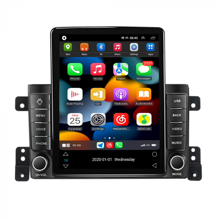 Navigatie dedicata Suzuki Vitara 2005-2015,Tesla Style, ANDROID 13,Carplay&Android Auto, 10 inch , 8+128GB, Internet, Aplicatii, Waze, GPS [2]