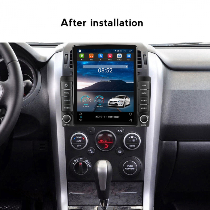Navigatie dedicata Suzuki Vitara 2005-2015,Tesla Style, ANDROID 13,Carplay&Android Auto, 10 inch , 8+128GB, Internet, Aplicatii, Waze, GPS [4]