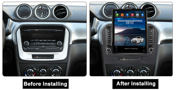 Navigatie dedicata Suzuki Vitara 2014-2018,Tesla Style, ANDROID 13,Carplay&Android Auto, 10 inch , 8+128GB, Internet, Aplicatii, Waze, GPS [3]