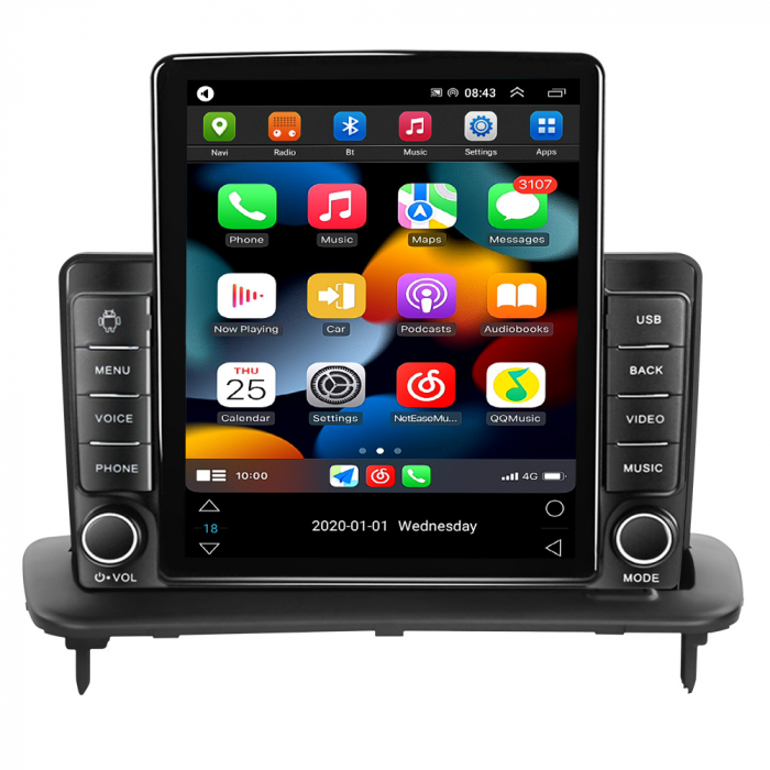Navigatie dedicata Volvo S40 C30 C70 2004-2013 Tesla Style, 8+128 GB, ANDROID 13,Carplay&Android Auto, 10 inch, Internet, Aplicatii, Waze, GPS [2]