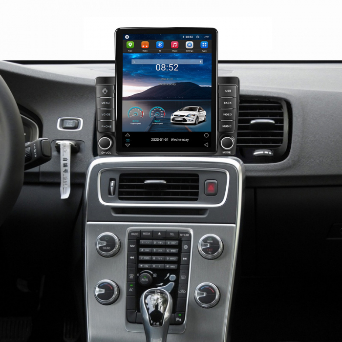 Navigatie dedicata Volvo S60 V60 2011-2020 ,Tesla Style, ANDROID 13,Carplay&Android Auto, 10 inch , 8+128GB, Internet, Aplicatii, Waze, GPS [4]