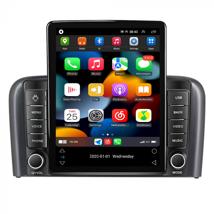 Navigatie dedicata Volvo S80 1998-2006 Tesla Style, 8+128 GB, ANDROID 13,Carplay&Android Auto, 10 inch, Internet, Aplicatii, Waze, GPS [2]