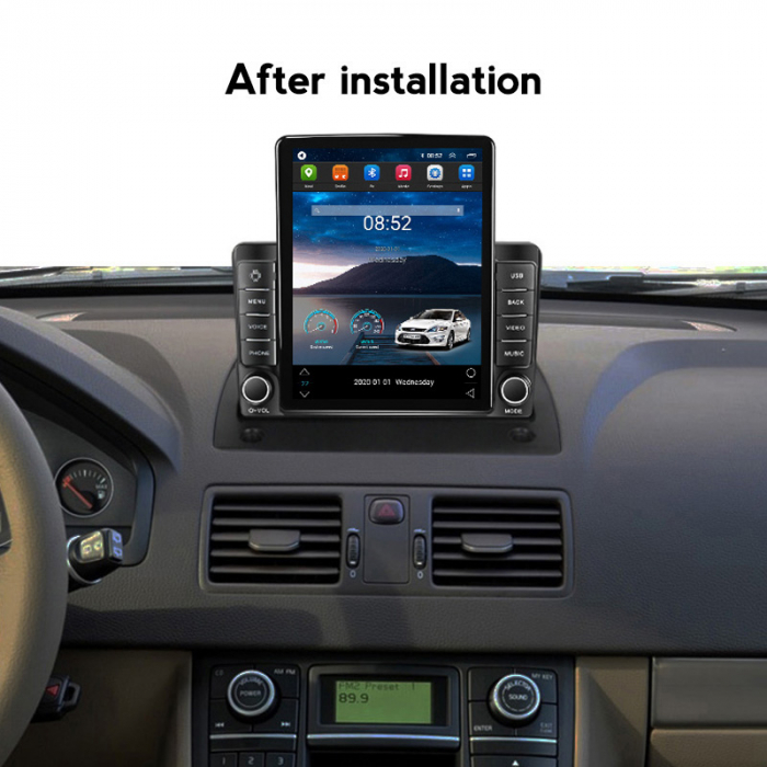 Navigatie dedicata Volvo XC90 2002-2014,Tesla Style, ANDROID 13,Carplay&Android Auto, 10 inch , 8+128GB, Internet, Aplicatii, Waze, GPS [4]