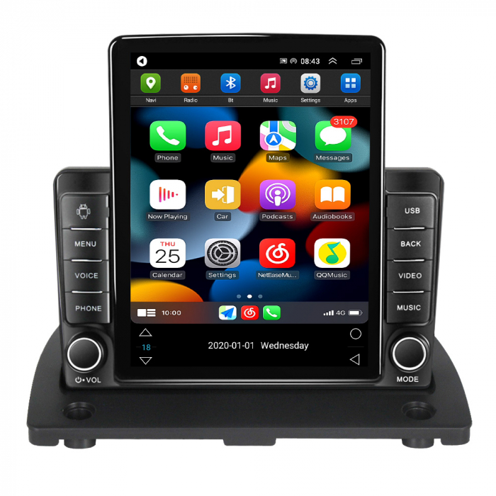 Navigatie dedicata Volvo XC90 2002-2014,Tesla Style, ANDROID 13,Carplay&Android Auto, 10 inch , 8+128GB, Internet, Aplicatii, Waze, GPS [2]