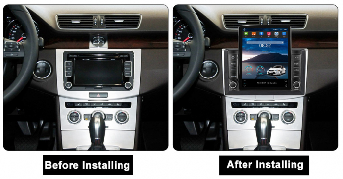 Navigatie dedicata VW Passat B7 2011-2015,Tesla Style, ANDROID 13, 10 inch , 8+128GB, Internet, Aplicatii, Waze, GPS [3]