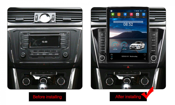 Navigatie dedicata VW Passat B8 2015-2018, Tesla Style, ANDROID 13, 10 inch , 8+128GB, Internet, Aplicatii, Waze, GPS [3]