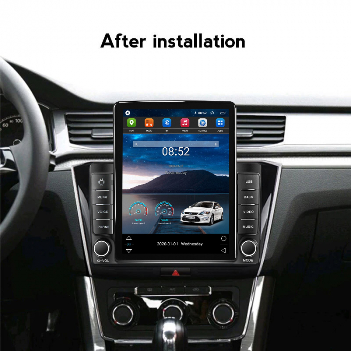 Navigatie dedicata VW Passat B8 2015-2018, Tesla Style, ANDROID 13, 10 inch , 8+128GB, Internet, Aplicatii, Waze, GPS [4]