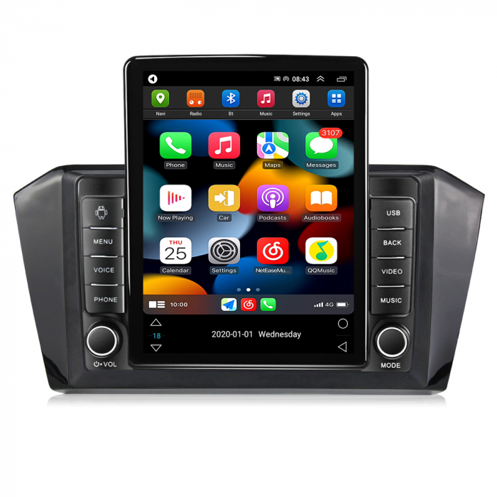 Navigatie dedicata VW Passat B8 Magotan, Tesla Style, ANDROID 13, 10 inch , 8+128GB, Internet, Aplicatii, Waze, GPS [2]