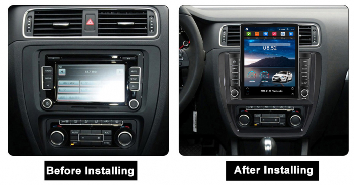 Navigatie dedicata VW Sagitar 2012-2016, Tesla Style, ANDROID 13, 10 inch , 8+128GB, Internet, Aplicatii, Waze, GPS [3]