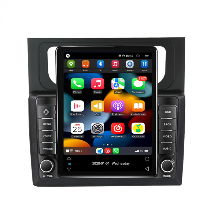 Navigatie dedicata VW Touran 2011-2015, Tesla Style, ANDROID 13, 10 inch , 8+128GB, Internet, Aplicatii, Waze, GPS [2]