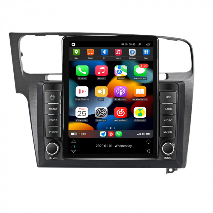 Navigatie dedicata VW golf 7 2013-2017,Tesla Style, ANDROID 13, 10 inch , 8+128GB, Internet, Aplicatii, Waze, GPS [2]
