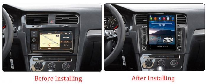 Navigatie dedicata VW golf 7 2013-2017,Tesla Style, ANDROID 13, 10 inch , 8+128GB, Internet, Aplicatii, Waze, GPS [3]