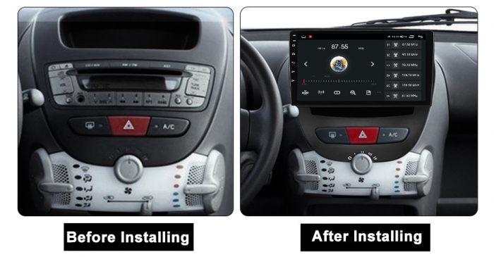 Navigatie dedicata Peugeot 107 2009-2015, 4GB RAM 64GB ROM, Octacore, Android 13, Display QLED 10", DSP, Carplay, Android Auto, Internet, Youtube, Waze, WIFI, Bluetooth [5]