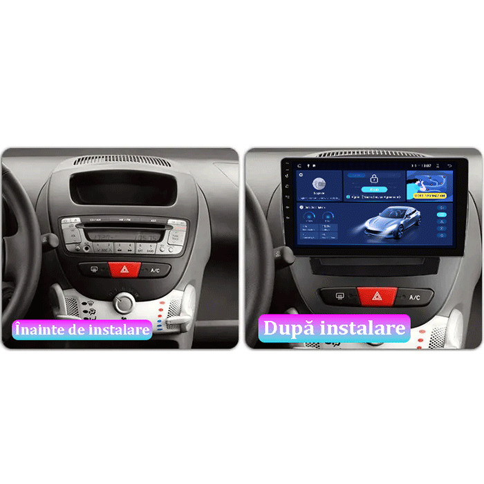 Navigatie dedicata Peugeot 107 2009-2015, 4GB RAM 64GB ROM, Octacore, Android 14, Display QLED 1K 10", Carplay&Android Auto, SIM 4G, Ventilator Activ [5]