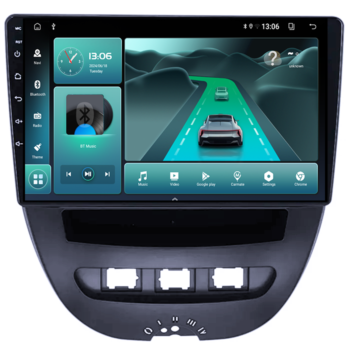 Navigatie dedicata Peugeot 107 2009-2015, 8GB RAM 128GB ROM, Octacore, Platforma TS18, Android 13, Display QLED 10”, Suporta camera 360º, DSP, Carplay&Android Auto, SIM 4G, Ventilator Activ [3]