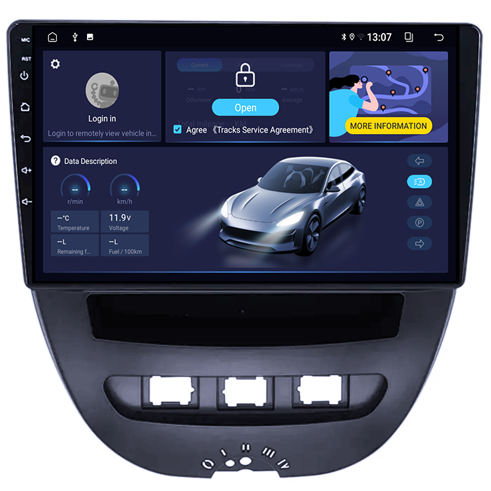 Navigatie dedicata Peugeot 107 2009-2015, 8GB RAM 128GB ROM, Octacore, Platforma TS18, Android 13, Display QLED 10”, Suporta camera 360º, DSP, Carplay&Android Auto, SIM 4G, Ventilator Activ [4]