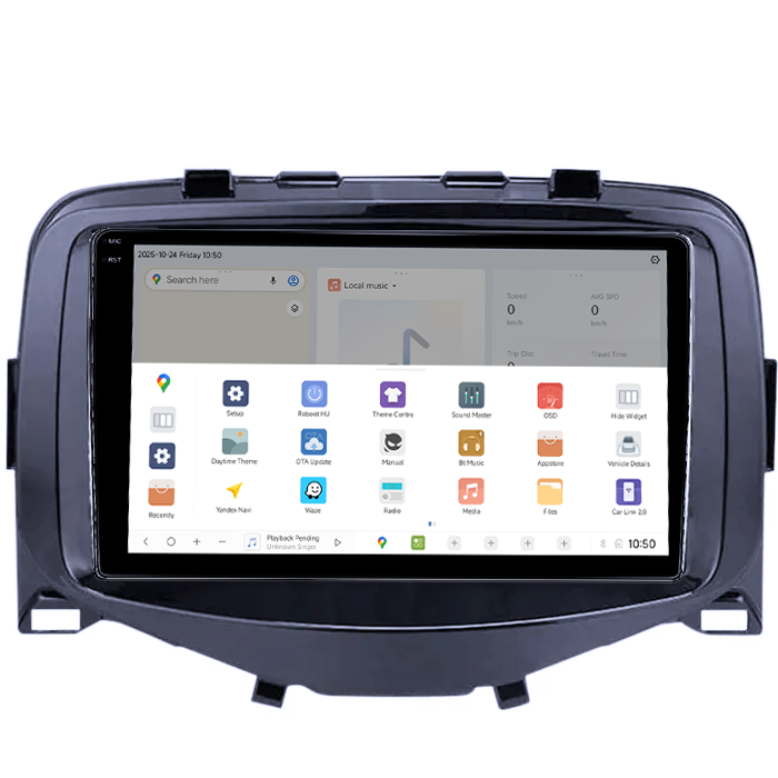 Navigatie dedicata Toyota Aygo/ Peugeot 108/ Citroen C1 2016 DUDU3, 4GB RAM 64GB ROM, Octacore, Platforma 8581, Android, Display QLED 9", DSP, Carplay&AndroidAuto [3]