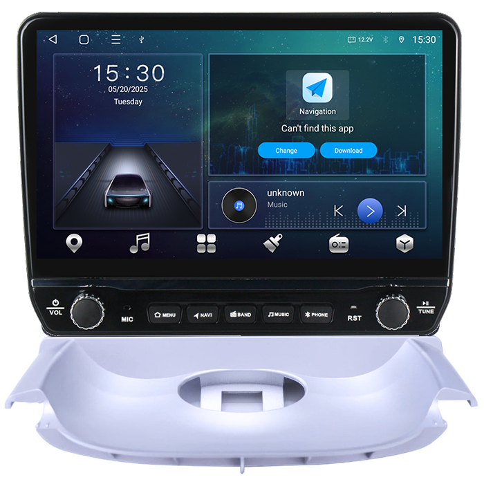 Navigatie dedicata Peugeot 206 1998-2009 Tesla cu butoane rotative model 2024, 4GB RAM 64GB ROM, Procesor Quadcore, Android 14, Display QLED 10", DSP, Carplay&Android Auto [7]