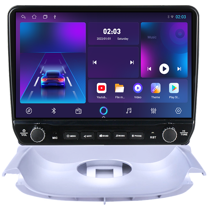 Navigatie dedicata Peugeot 206 1998-2009 Tesla cu butoane rotative model 2024, 4GB RAM 64GB ROM, Procesor Quadcore, Android 14, Display QLED 10", DSP, Carplay&Android Auto [6]