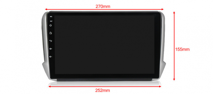 Navigatie dedicata Peugeot 2008 2013-2020, 4 GB RAM 32 ROM, Android 13, Display QLED, 10", DSP, Carplay, Android Auto, Internet, Youtube , Waze , WI-FI , USB , Bluetooth [6]