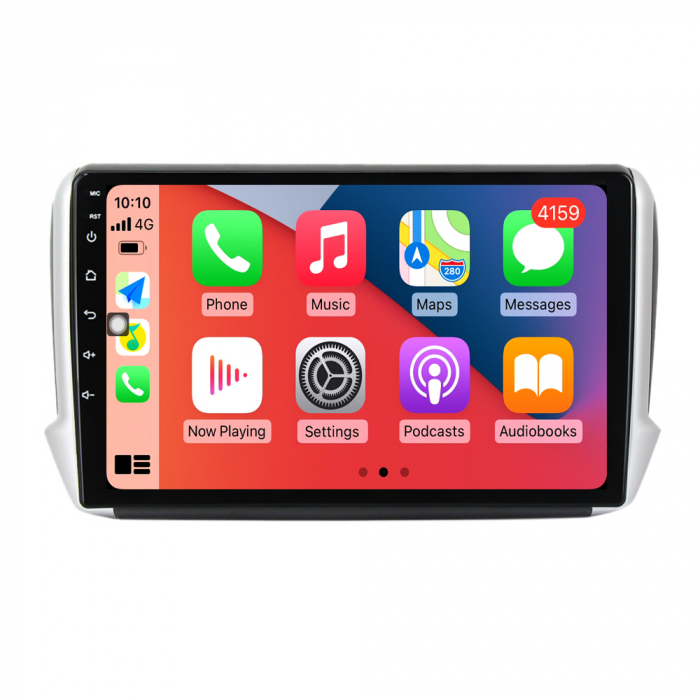 Navigatie dedicata Peugeot 2008 2013-2020, 4 GB RAM 32 ROM, Android 13, Display QLED, 10", DSP, Carplay, Android Auto, Internet, Youtube , Waze , WI-FI , USB , Bluetooth [5]