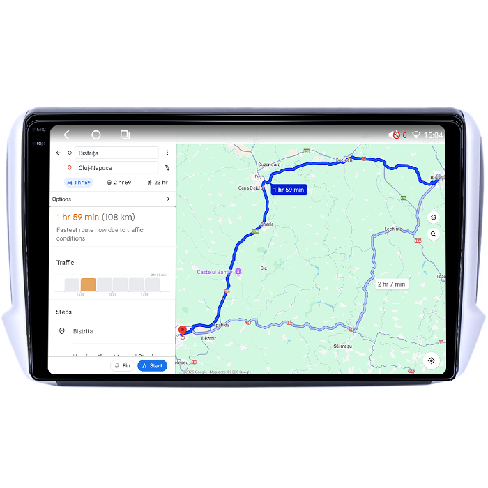 Navigatie dedicata Peugeot 2008 2013-2020, 4GB RAM 64GB ROM, Octacore, Android 14, Display QLED 1K 10", Carplay&Android Auto, SIM 4G, Ventilator Activ [4]