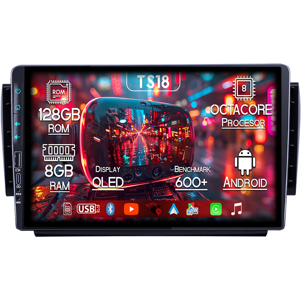 Navigatie dedicata Peugeot 2008 2015+, USB&Butoane fizice frontale, Platforma TS18, 9 Inch, 8GB RAM 128GB ROM, Octacore, Android 14, Android Auto&Carplay [1]