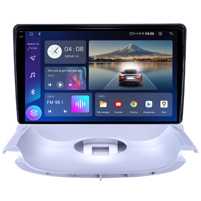 Navigatie dedicata Peugeot 206 1998-2009, 4GB RAM 64GB ROM, Quad Core, Display 9" QLED 1K, Carplay&Android Auto, Android 14, Suport Camere AHD [2]