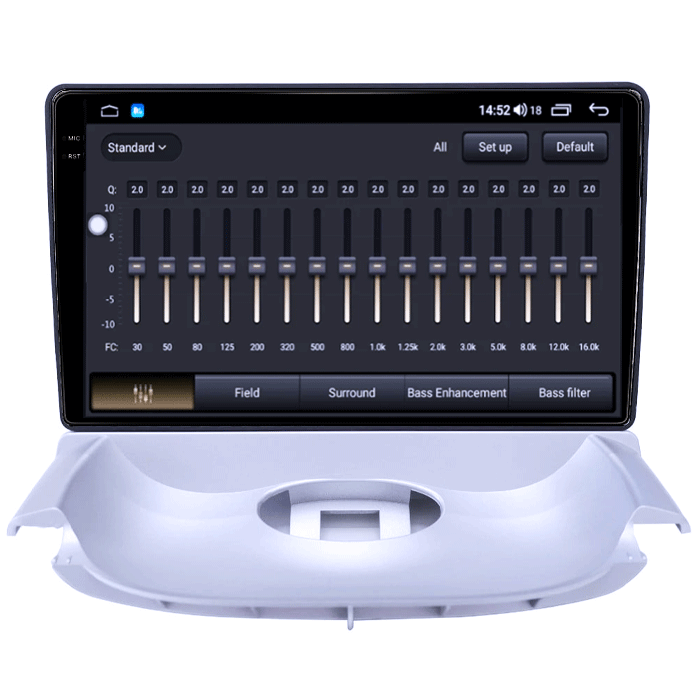 Navigatie dedicata Renault Corega 2016, 8GB RAM 128GB ROM, Octacore, Platforma TS18, Android 14, Display QLED 9", Suporta camera 360", DSP, Carplay&Android Auto, SIM 4G, Ventilator Activ [8]