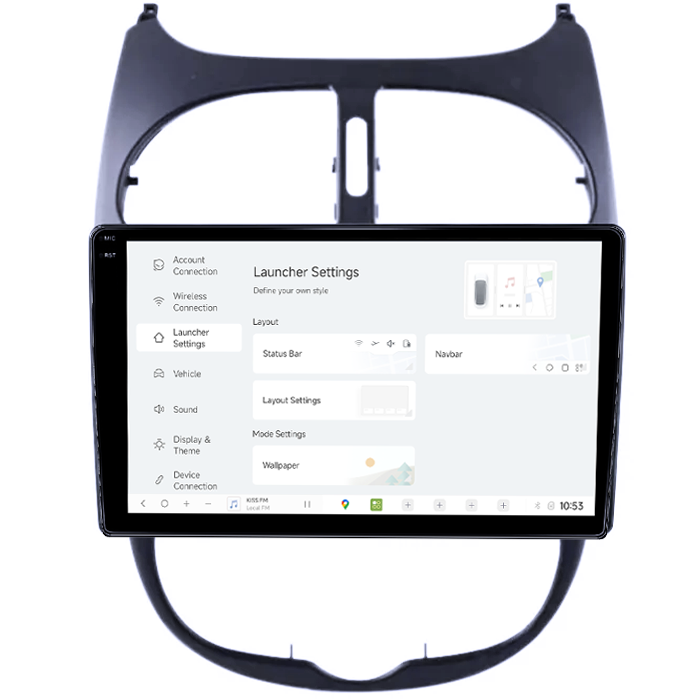 Navigatie dedicata Peugeot 206, DUDU3, 4GB RAM 64GB ROM, Octacore, Platforma 8581, Android, Display QLED 9", DSP, Carplay&AndroidAuto [5]